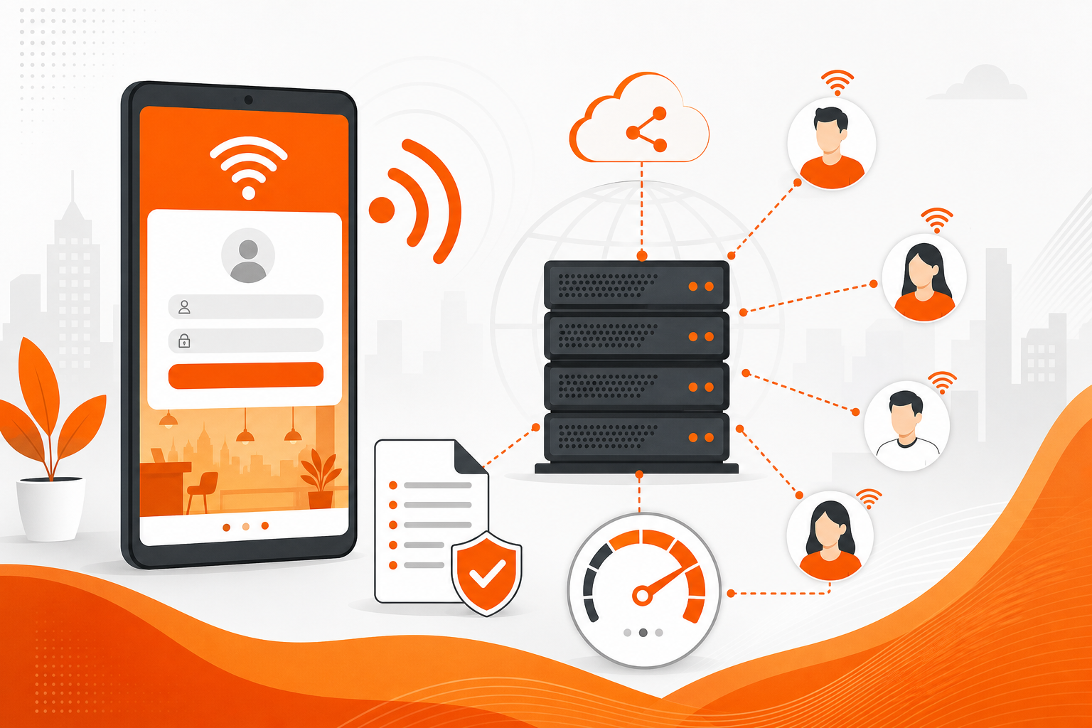 ระบบ WiFi HotSpot Server จัดเก็บ Log พรบ.60 Corecasys